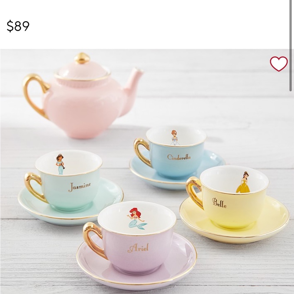 Pottery Barn Disney Princess tea party set
